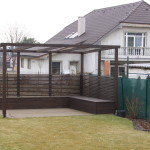 pergola s lavicemi s uložným prostorem